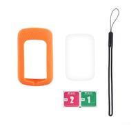 Honseadek Housse de protection en silicone pour ordinateur de vélo (Noir C406/C406PRO) (Orange)
