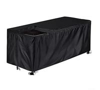 Honseadek Housse imperméable pour boîte de rangement de jardin, tissu Oxford 210D, pour maison, jardin, noir (M : 130 x 60 x 71 cm)