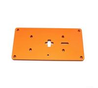 Honseadek Insert de table de défonceuse en alliage d'aluminium plus plaque avec scie pour bancs de travail du bois, bague de trou central pour vis de fixation pour projets de bricolage du bois