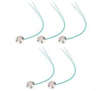 Honseadek Interrupteur à bouton en métal 19 mm 22 mm pour interrupteur électrique hydrophobe avec fil compatible 16 mm Push 12 V 24 V Ultrashort (16 mm)