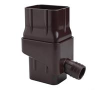 Honseadek Inverseur de bec de descente pour système de récupération de l'eau de pluie | Connecteur de collecte d'eau de pluie de 5,1 x 7,6 cm | Dérivation d'eau de gouttière filtrée avec passoire |