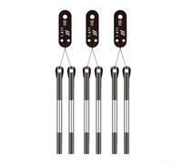 Honseadek Jauge à trois broches de qualité 0 pour mesurer le diamètre moyen du filetage externe, D 0,118-0,572 mm, outil de jauge en acier au carbone avec précision ± 0,00025, norme GB/T 22522-2008