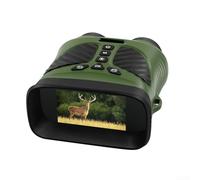 Honseadek Jumelles numériques professionnelles vision nocturne avec 3 W pour LED infrarouge, portée 2500 m, batterie 2500 mAh, écran 7,6 cm, vidéo 2,5 K pour activités de plein air, camping (vert)