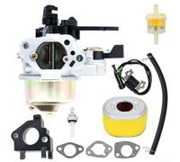Honseadek Kit carburateur GX390 pour tondeuse à gazon - Moteur 13HP pour assemblage de carburateur, ajustement direct pour 16100-ZF6-V01 et variantes associées, comprend un filtre à air OEM Spec