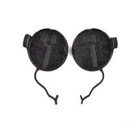 Honseadek Kit de cache-œil de remorquage pour pare-chocs 2011 2012 2013 2014 avant gauche droit crochet couvre pièces de rechange en plastique noir