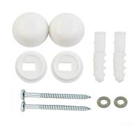 Honseadek Kit de fixation au sol de toilettes - Boulons d'ancrage de bidet avec housses de protection pour salle de bain WC - Fixation sécurisée