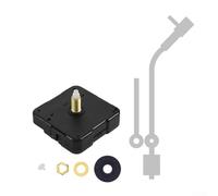 Honseadek Kit de mouvement d'horloge à quartz silencieux avec tige de 23,5 mm pour réparation d'horloge murale et montres personnalisées, compatible avec panneaux de 8 à 12 mm d'épaisseur (argent)