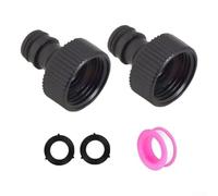 Honseadek Kit de raccord rapide de tuyau d'arrosage de 1,9 cm pour raccord de système d'irrigation et raccord de robinet extérieur, adaptateur de joint de tuyau anti-fuite avec intérieur