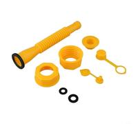 Honseadek Kit de remplacement de buse de bidon de gaz avec écrou hexagonal pour tondeuse à gazon - Tuyau de transfert flexible anti-déversement avec bouchon fileté et couvercles d'aération