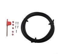 Honseadek Kit de tuyau d'huile de frein à disque hydraulique pour vélo avec raccords CNC et clé T8 pour STEALTH-A-MAJIG - Tuyau en caoutchouc haute pression avec olive 3000 mm