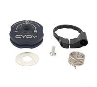 Honseadek Kit de verrouillage à distance de fourche de vélo en alliage d'aluminium pour Manitou Comp MRD R7 Mathete Mountain Bicycle Suspension Control Cover Assemblée Noir Rouge Arc-en-ciel (Noir)