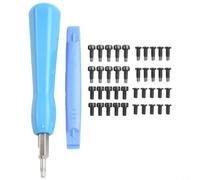 Honseadek Kit de vis de sécurité de rechange comprenant 2 tournevis à double extrémité et 40 vis pour modèles Ring Video Doorbell (toutes générations)