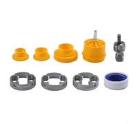 Honseadek Kit d'outils de filetage de tuyaux en plastique PVC et PPR, ouvre-filetage interne compatible avec les tuyaux à 4 points et 6 points, fraise montée sur perceuse électrique