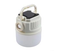 Honseadek Lanterne solaire de camping avec chargement USB : 4 modes, zoom et longue durée de vie de la batterie (Blanc C52)