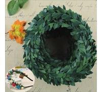 Honseadek Lierre artificiel de 7,5 m avec feuilles vertes en PVC et fil de fer pour décoration de mariage et de Noël, guirlande de feuillage artificiel