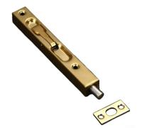 Honseadek Loquet de sécurité en acier inoxydable de 15,2 cm pour un verrouillage amélioré, matériel antivol, résistant à la rouille pour une utilisation à la maison et au jardin (doré, 15,2 cm)