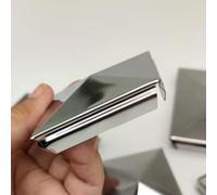 Honseadek Lot de 10 cache-colonnes pyramidales en acier inoxydable - 80 mm/100 mm de diamètre extérieur - Protection de poteau de clôture résistante aux intempéries pour tube carré, capuchon de poteau