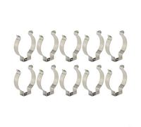 Honseadek Lot de 10 pinces à outils en acier à ressort de type ouvert, pinces robustes en acier au manganèse, supports de rangement pour garage, atelier, pinces de rangement pour balai (38 mm)