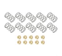 Honseadek Lot de 10 ressorts de tête de rechange pour débroussailleuse EGO, lot de 10 ressorts métalliques et écrous compatibles avec les modèles ST1510T ST1500SF, outil - pelouse