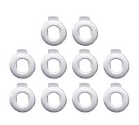 Honseadek Lot de 10 rondelles de moteur de roue avant en aluminium compatibles avec Xiaomi Scooter électrique Accessoires Hub Moteur Essieu Anti-rotation Joints Blanc