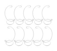 Honseadek Lot de 10 supports de boules de Noël à suspendre pour sapin de Noël, décoration de Noël, lanterne, bougie, boule de verre, lumière pour plantes