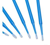 Honseadek Lot de 100 pinceaux de retouche de peinture jetables pour réparation de rayures de voiture (bleu)
