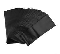 Honseadek Lot de 100 sacs de culture épais en polyéthylène avec drainage des fruits pour trous, légumes, fleurs, serre, 20 x 25 cm, 17 x 35 cm, 20 x 30 cm, noir (20 x 30 cm)