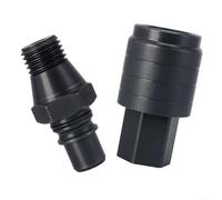 Honseadek Lot de 2 adaptateurs strass à dégagement rapide pour forets, connecteur rapide avec bouton poussoir de démontage, haute concentricité pour les tâches de perçage et de poinçonnage