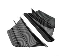 Honseadek Lot de 2 ailerons aérodynamiques en fibre de carbone ABS pour moto pour une meilleure stabilité et un contrôle compatibles avec H2