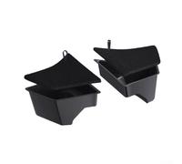 Honseadek Lot de 2 boîtes de rangement latérales en TPE avec plaques de couverture et poignées, compartiment de chargement antidérapant haute capacité pour modèle 3 2024, noir