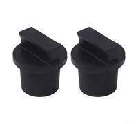 Honseadek Lot de 2 bouchons d'étanchéité en caoutchouc pour rameur d'eau - 26 mm de diamètre - Matériau en caoutchouc noir - Pièces de rechange