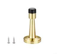 Honseadek Lot de 2 butées anti-collision en acier inoxydable pour porte de salon, chambre à coucher, butée de porte de maison (doré)