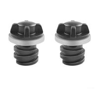 Honseadek Lot de 2 canalisations de camping avec joint en silicone, remplacement pour glacière portable et réfrigérateur extérieur, 4,5 cm de hauteur, 2,8 cm de diamètre, noir