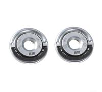 Honseadek Lot de 2 écrous à bride auto-bloquants M10 pour mandrin, disque de meulage à dégagement rapide pour meuleuses M10, acier 45# compatible avec la coupe d'émeri et les roues en forme de tasse