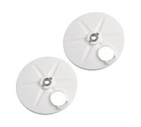 Honseadek Lot de 2 enjoliveurs de rechange pour tondeuse à gazon Toro pour modèles recyclés de 55,9 cm 1276840 1101792 1083794 - Blanc
