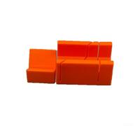 Honseadek Lot de 2 mini boîtes à onglets pour la coupe du bois avec angles de 45 ° et 90 °, guide de serrage pour scie à main, boîte à onglets en plastique ABS pour travaux de garniture, encadrement