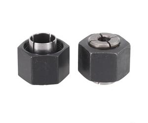 Honseadek Lot de 2 pinces de serrage pour défonceuse Dewalt DW621 DW616 DW618 DW621K DW625 DW6214-12,7 mm 6,35 mm compatibles avec accessoires de routeur, noir