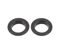 Honseadek Lot de 2 protections de pédalier de vélo 24 mm - Étanche à la poussière - En plastique - Pour roulement d'arbre moyen - Noir