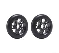 Honseadek Lot de 2 roues de rechange de 120 mm avec roulements ABEC-9, roues silencieuses en polyuréthane absorbant les chocs pour trottinettes tricks et freestyle (noir)