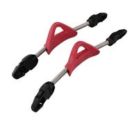 Honseadek Lot de 2 sangles d'aileron de plongée en acier 304 antidérapant pour juments, lacets de rechange en caoutchouc avec coussinets TPR (M, rouge)