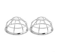Honseadek Lot de 2 supports d'installation de construction - Housse de protection - Détecteur de cage d'arroseur - Style de base - Résistant aux inviolables - Grillage métallique - Fumée - Fer simple
