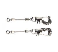 Honseadek Lot de 20 anneaux de pêche à la mouche en acier inoxydable de 2 mm avec finition anti-reflet et construction sans couture pour nœuds solides et bas de ligne