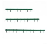 Honseadek Lot de 3 clôtures de sécurité ferroviaires industrielles à l'échelle 187 pour tracés de trains miniatures, 637 cm, vert foncé