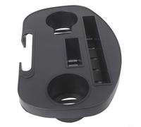 Honseadek Lot de 3 porte-gobelets amovibles pour chaises longues et chaises rondes noires pour meubles de terrasse, chaises de camping, jardin