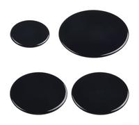 Honseadek Lot de 4 chapeaux de cuisinière à gaz, couronne de brûleur à gaz, couvercle de brûleur à gaz, 3 tailles (plat)
