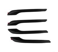 Honseadek Lot de 4 enjoliveurs de poignée de porte extérieure en ABS noir mat ou blanc pour modèle 3 et modèle Y 2017-2022 (noir mat)