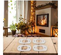 Honseadek Lot de 4 joints d'étanchéité d'électrode 981330 pour chaudière - Pour modèles Vaillant EcoTEC Pro 24 et 28 VUW - Matériau en fibre, 70 x 26,5 x 3 mm, blanc