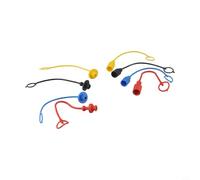 Honseadek Lot de 4 paires de bouchons anti-poussière hydrauliques rapides mâles femelles en caoutchouc PVC compatibles avec Parker AeroQUIP Hansen 1/4 3/8 1/2" (1/4)