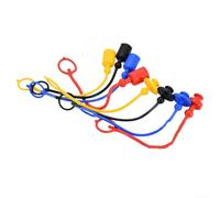 Honseadek Lot de 4 paires de bouchons anti-poussière hydrauliques rapides mâles femelles en caoutchouc PVC compatibles avec Parker AeroQUIP Hansen 1/4 3/8 1/2" (3/8)