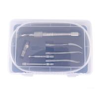 Honseadek Lot de 5 burins à air comprimé pour enlever le plâtre, kit de burin en acier avec burin plat, outil de retrait compatible avec outils pneumatiques, 1000 Hz 6 MPa WL-1529K